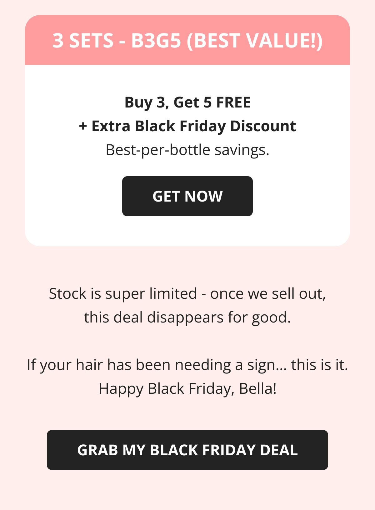 Hair Helper Spray Biotin and caffeine power for stronger, fuller hair. No brainer! Anti-Stress Gummies Because a calm mind = happy hair. Daily Hair Booster Capsules Inside-out support for that healthy glow. Eyebrow & Eyelash Serums Fuller brows and lashes? Yes, please! Hair Growth Shampoo and Conditioner Deeply cleanse your scalp while stimulating growth!
