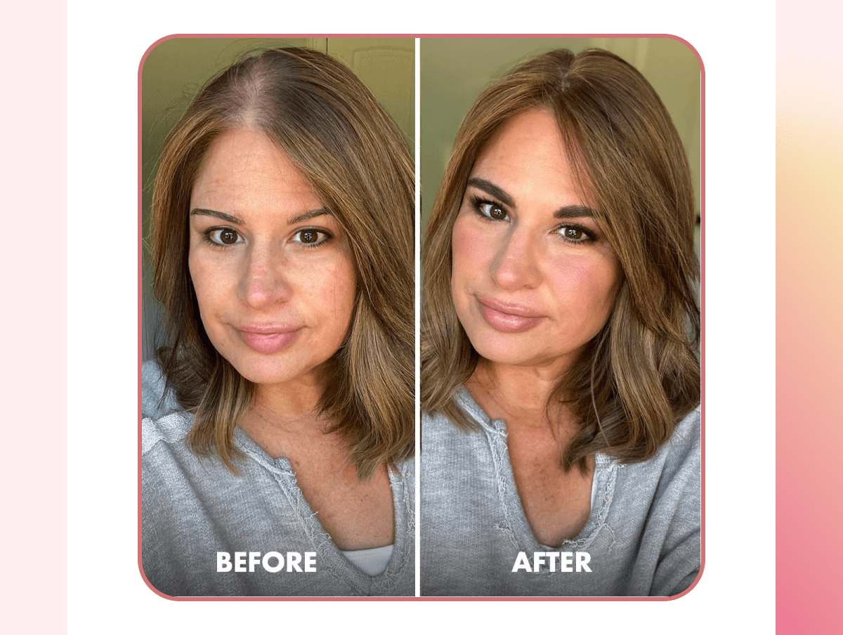 45% fuller hair in just 16 weeks See why THOUSANDS of women are making the switch