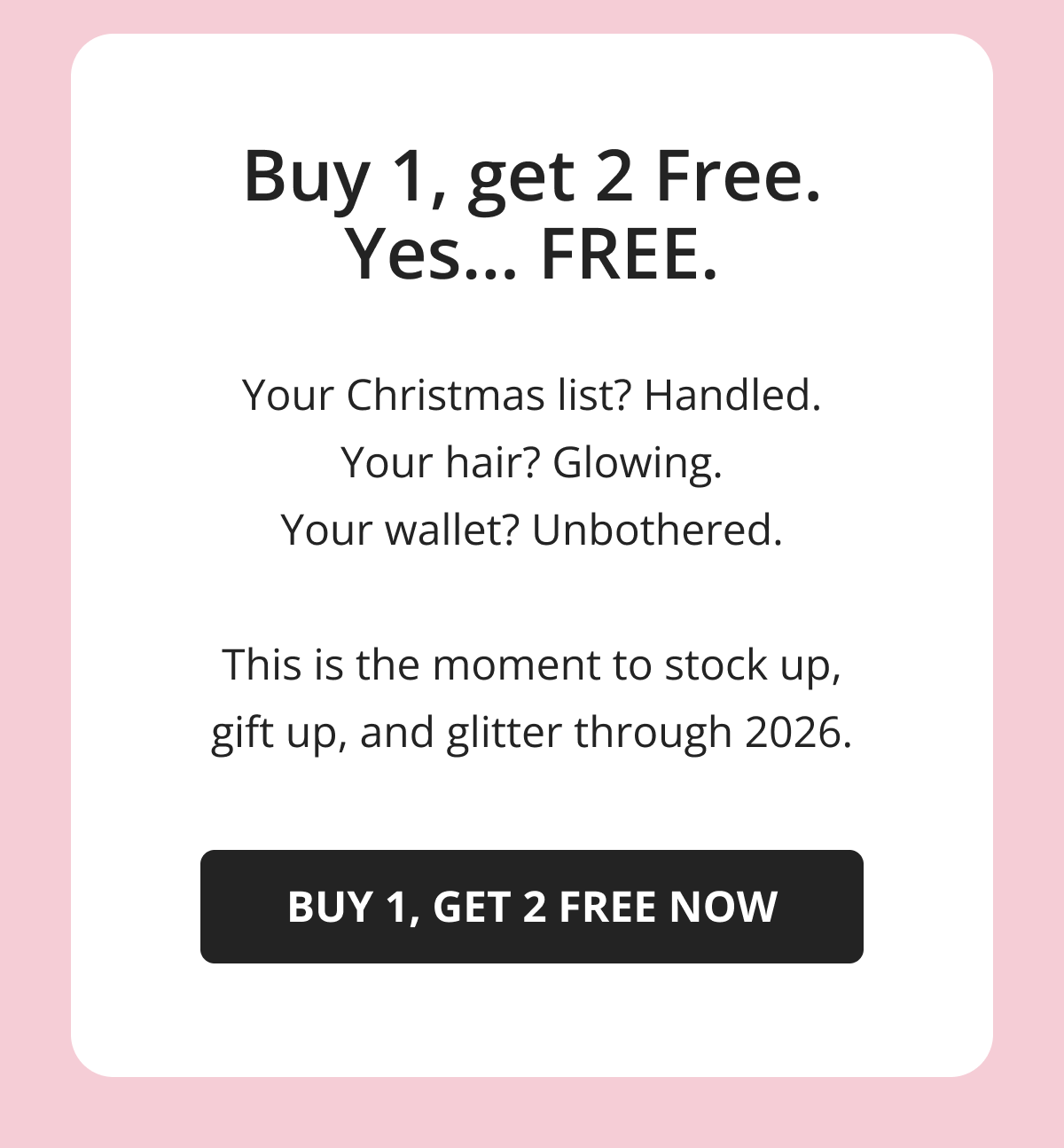 Hair Helper Spray Biotin and caffeine power for stronger, fuller hair. No brainer! Anti-Stress Gummies Because a calm mind = happy hair. Daily Hair Booster Capsules Inside-out support for that healthy glow. Eyebrow & Eyelash Serums Fuller brows and lashes? Yes, please! Hair Growth Shampoo and Conditioner Deeply cleanse your scalp while stimulating growth!