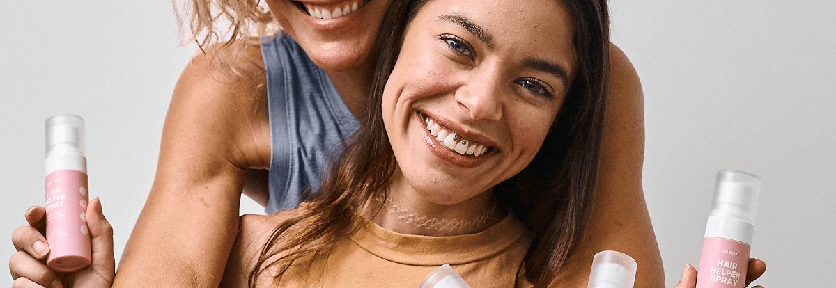 Hair Helper Spray Biotin and caffeine power for stronger, fuller hair. No brainer! Anti-Stress Gummies Because a calm mind = happy hair. Daily Hair Booster Capsules Inside-out support for that healthy glow. Eyebrow & Eyelash Serums Fuller brows and lashes? Yes, please! Hair Growth Shampoo and Conditioner Deeply cleanse your scalp while stimulating growth!