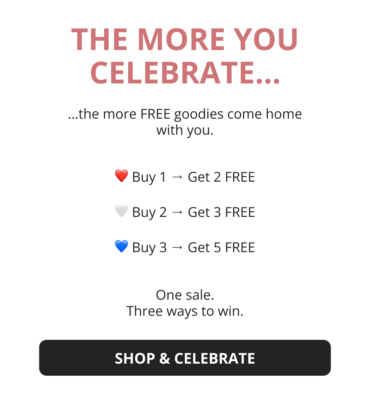 THE MORE YOU CELEBRATE…