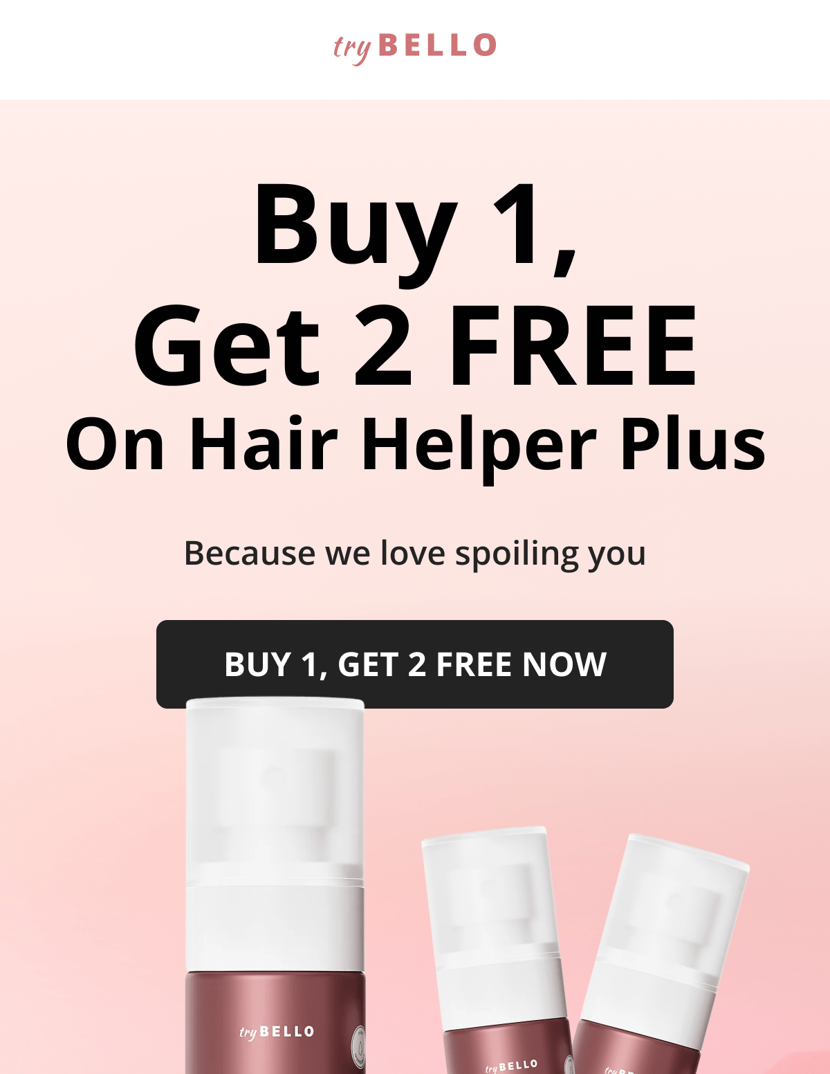 Hair Helper Spray Biotin and caffeine power for stronger, fuller hair. No brainer! Anti-Stress Gummies Because a calm mind = happy hair. Daily Hair Booster Capsules Inside-out support for that healthy glow. Eyebrow & Eyelash Serums Fuller brows and lashes? Yes, please! Hair Growth Shampoo and Conditioner Deeply cleanse your scalp while stimulating growth!