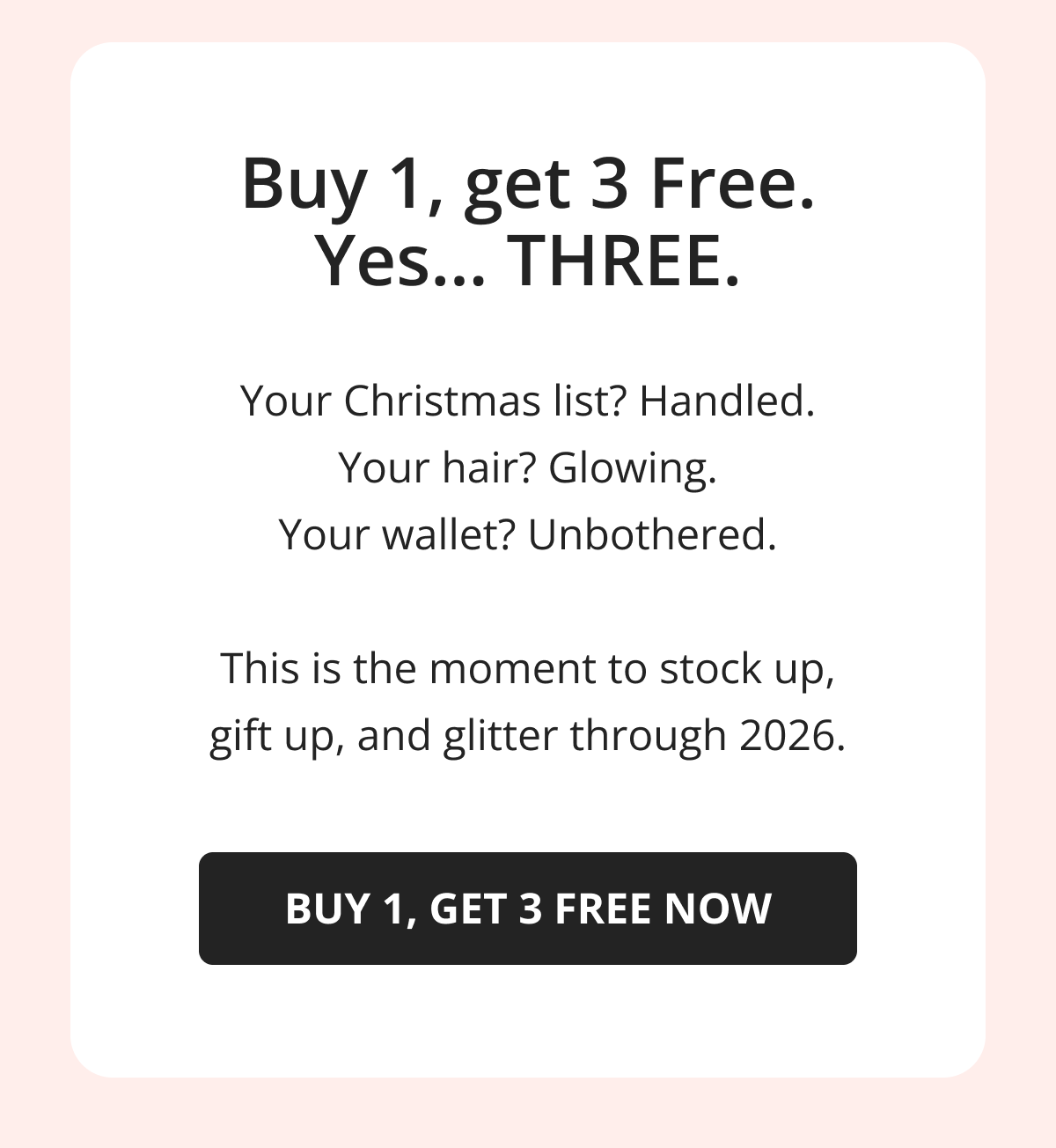 Hair Helper Spray Biotin and caffeine power for stronger, fuller hair. No brainer! Anti-Stress Gummies Because a calm mind = happy hair. Daily Hair Booster Capsules Inside-out support for that healthy glow. Eyebrow & Eyelash Serums Fuller brows and lashes? Yes, please! Hair Growth Shampoo and Conditioner Deeply cleanse your scalp while stimulating growth!