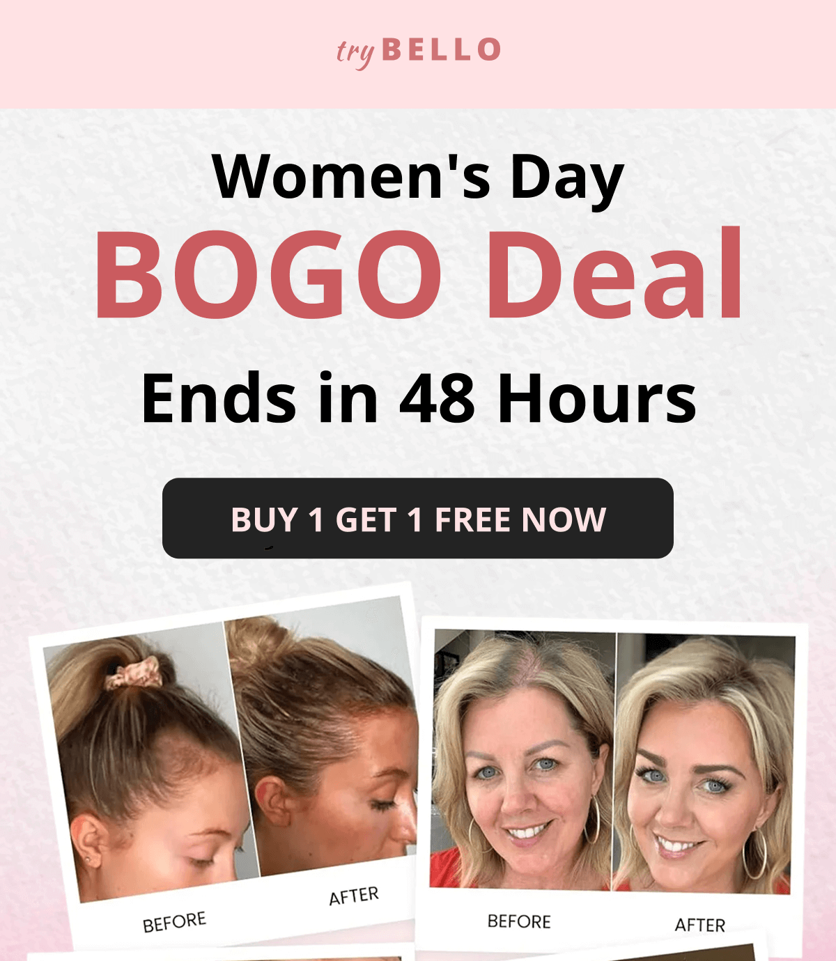 Hair Helper Spray Biotin and caffeine power for stronger, fuller hair. No brainer! Anti-Stress Gummies Because a calm mind = happy hair. Daily Hair Booster Capsules Inside-out support for that healthy glow. Eyebrow & Eyelash Serums Fuller brows and lashes? Yes, please! Hair Growth Shampoo and Conditioner Deeply cleanse your scalp while stimulating growth!