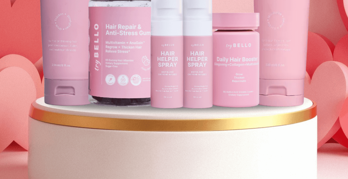 Hair Helper Spray Biotin and caffeine power for stronger, fuller hair. No brainer! Anti-Stress Gummies Because a calm mind = happy hair. Daily Hair Booster Capsules Inside-out support for that healthy glow. Eyebrow & Eyelash Serums Fuller brows and lashes? Yes, please! Hair Growth Shampoo and Conditioner Deeply cleanse your scalp while stimulating growth!
