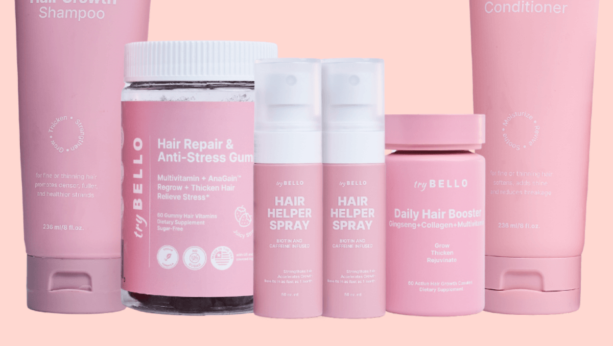 Hair Helper Spray Biotin and caffeine power for stronger, fuller hair. No brainer! Anti-Stress Gummies Because a calm mind = happy hair. Daily Hair Booster Capsules Inside-out support for that healthy glow. Eyebrow & Eyelash Serums Fuller brows and lashes? Yes, please! Hair Growth Shampoo and Conditioner Deeply cleanse your scalp while stimulating growth!