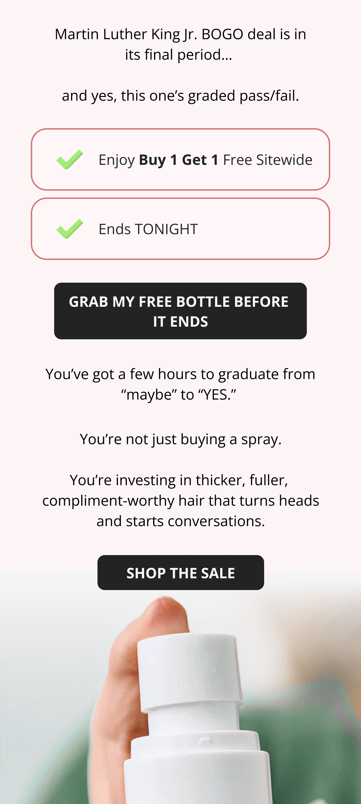 Hair Helper Spray Biotin and caffeine power for stronger, fuller hair. No brainer! Anti-Stress Gummies Because a calm mind = happy hair. Daily Hair Booster Capsules Inside-out support for that healthy glow. Eyebrow & Eyelash Serums Fuller brows and lashes? Yes, please! Hair Growth Shampoo and Conditioner Deeply cleanse your scalp while stimulating growth!