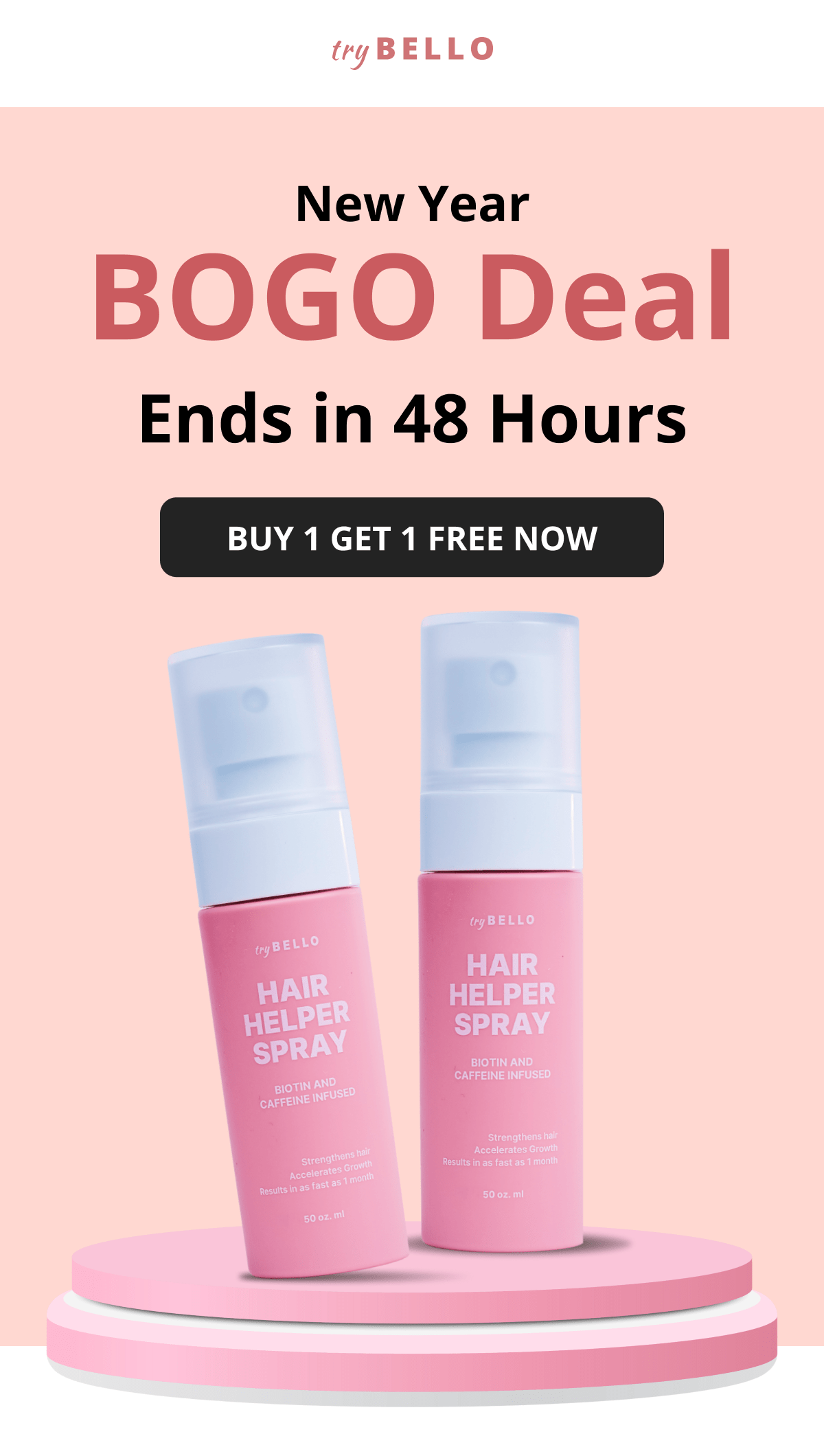 Hair Helper Spray Biotin and caffeine power for stronger, fuller hair. No brainer! Anti-Stress Gummies Because a calm mind = happy hair. Daily Hair Booster Capsules Inside-out support for that healthy glow. Eyebrow & Eyelash Serums Fuller brows and lashes? Yes, please! Hair Growth Shampoo and Conditioner Deeply cleanse your scalp while stimulating growth!