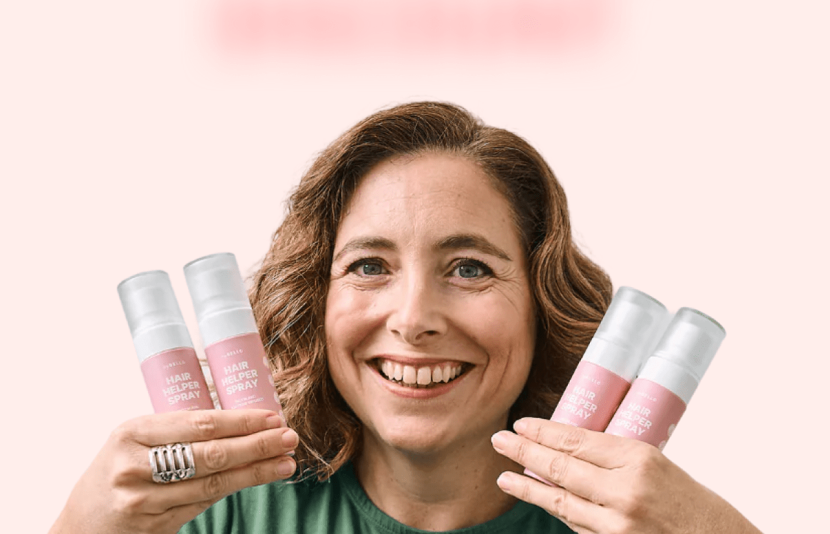 Hair Helper Spray Biotin and caffeine power for stronger, fuller hair. No brainer! Anti-Stress Gummies Because a calm mind = happy hair. Daily Hair Booster Capsules Inside-out support for that healthy glow. Eyebrow & Eyelash Serums Fuller brows and lashes? Yes, please! Hair Growth Shampoo and Conditioner Deeply cleanse your scalp while stimulating growth!