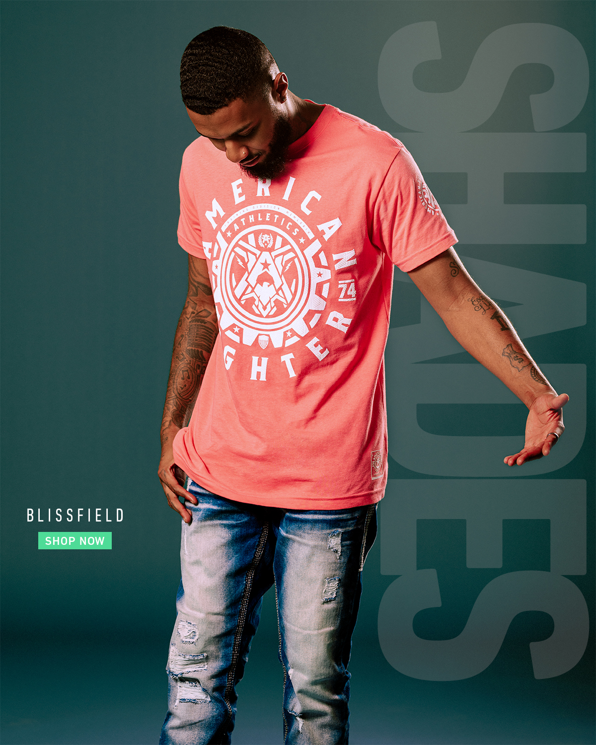 Pops of Color! American Fighter