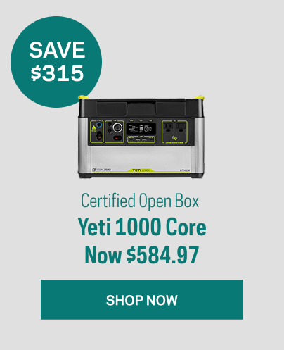 yeti 1000 Core Open Box