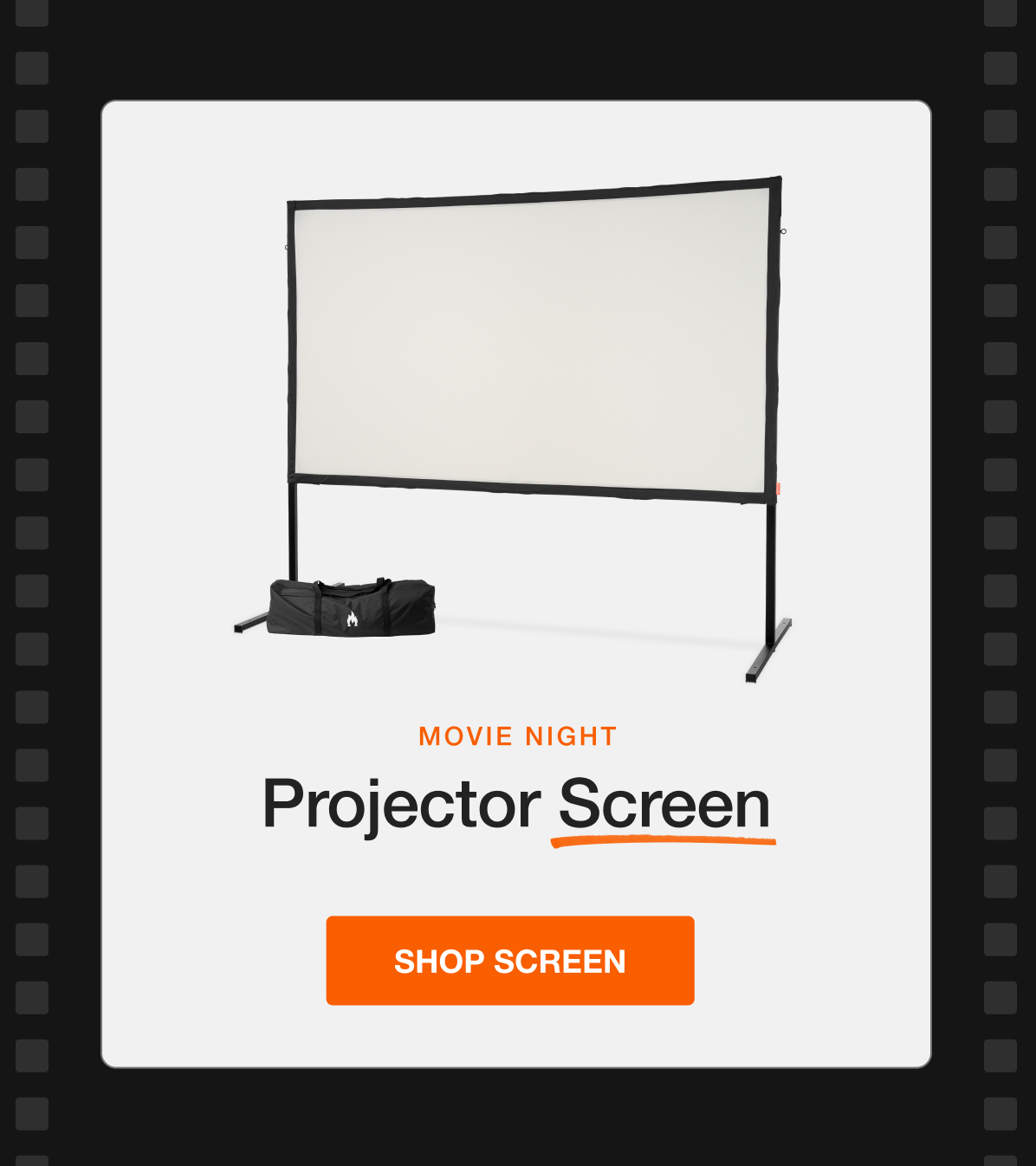Projector Screen - Shop Screen