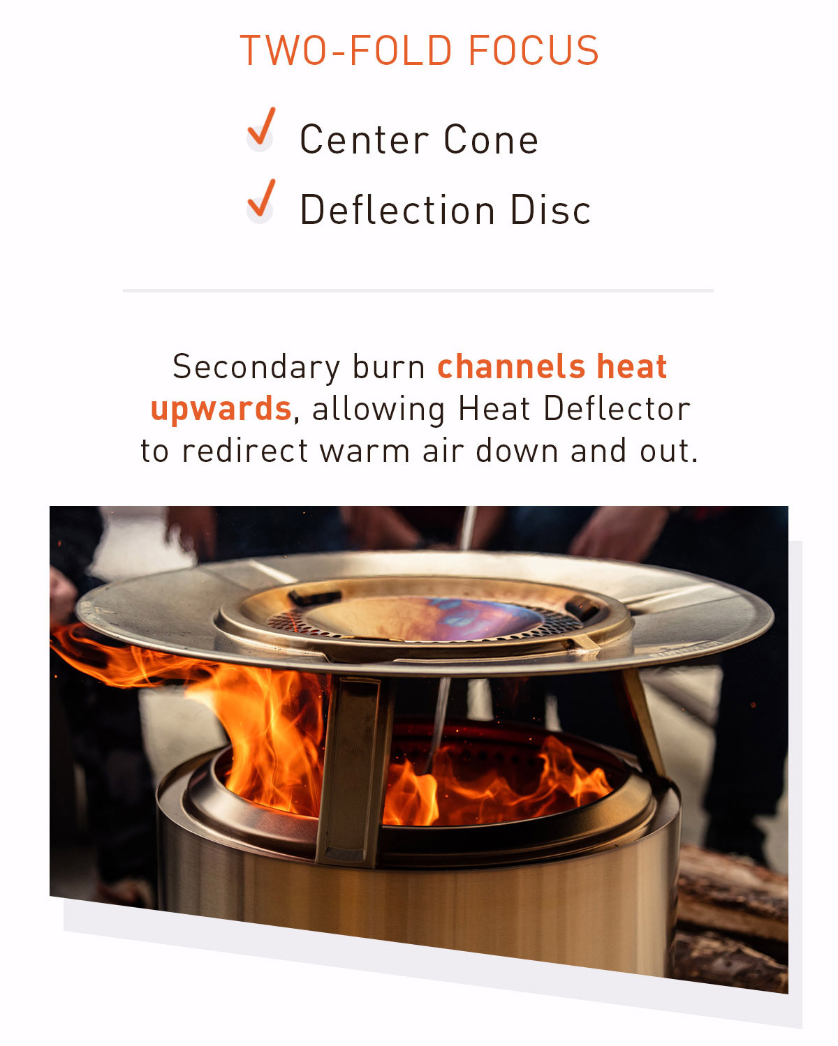 Two Fold Focus - Center Cone And Deflection Disc