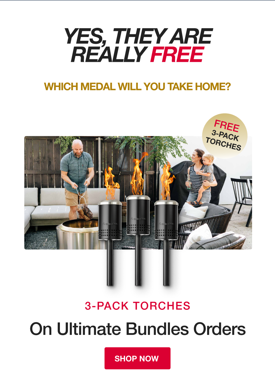 free 3 pack torches on ultimate bundle orders 
