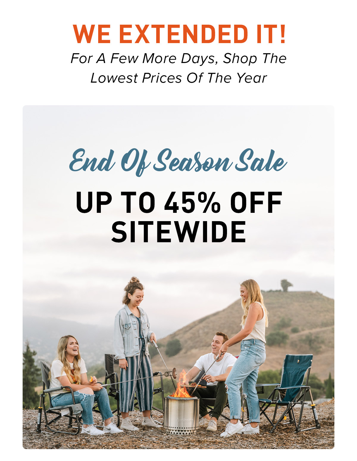 End Of Season Sale Extended | Take Up To 45% Off SITEWIDE