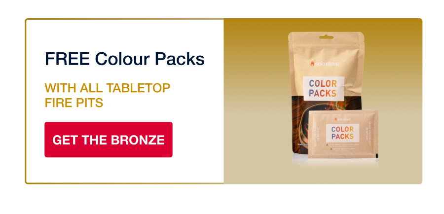 free colour packs with all tabletop fire pits