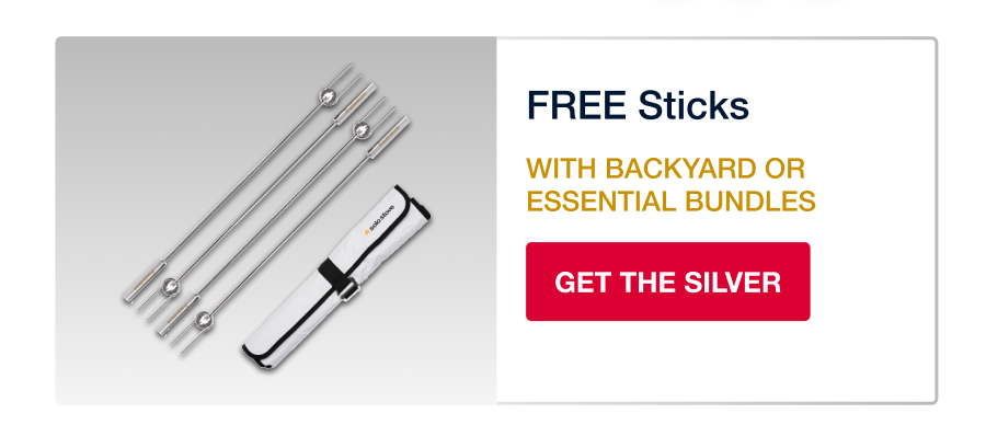 free sticks with backyard or essential bundles