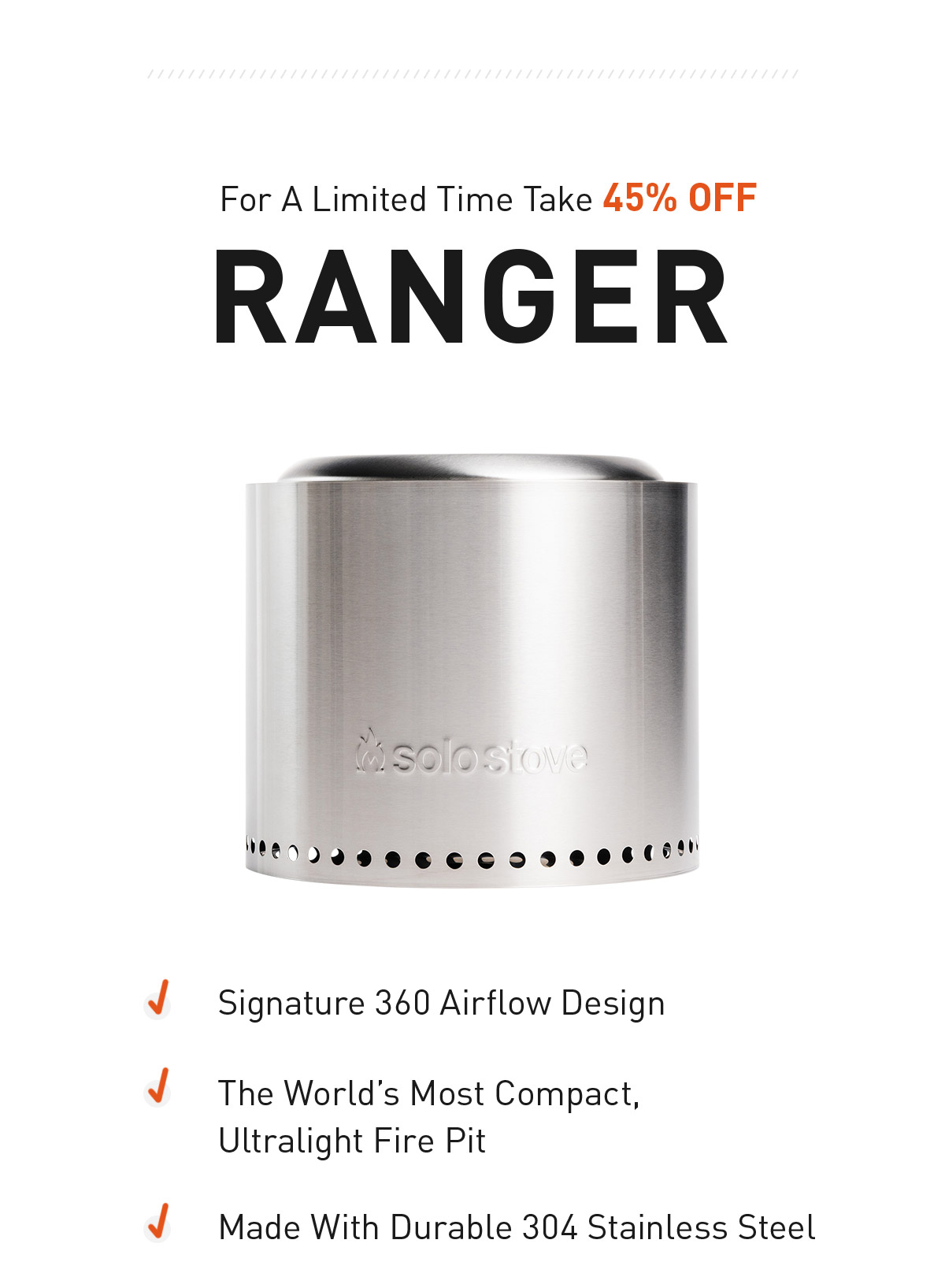 For A Limited Time Take 45% Off Ranger