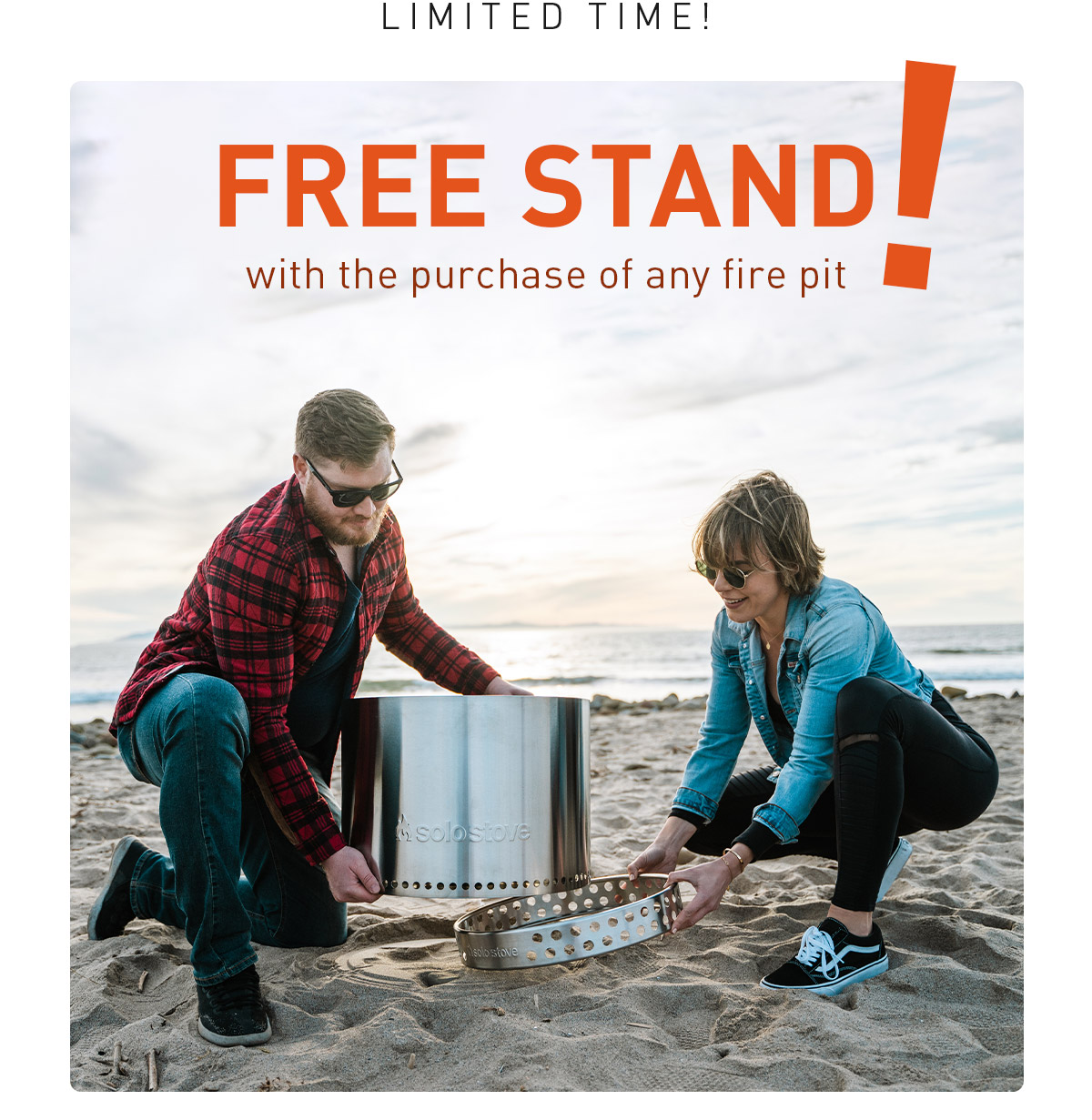 Limited Time! Free Stand with the purchase of any fire pit!