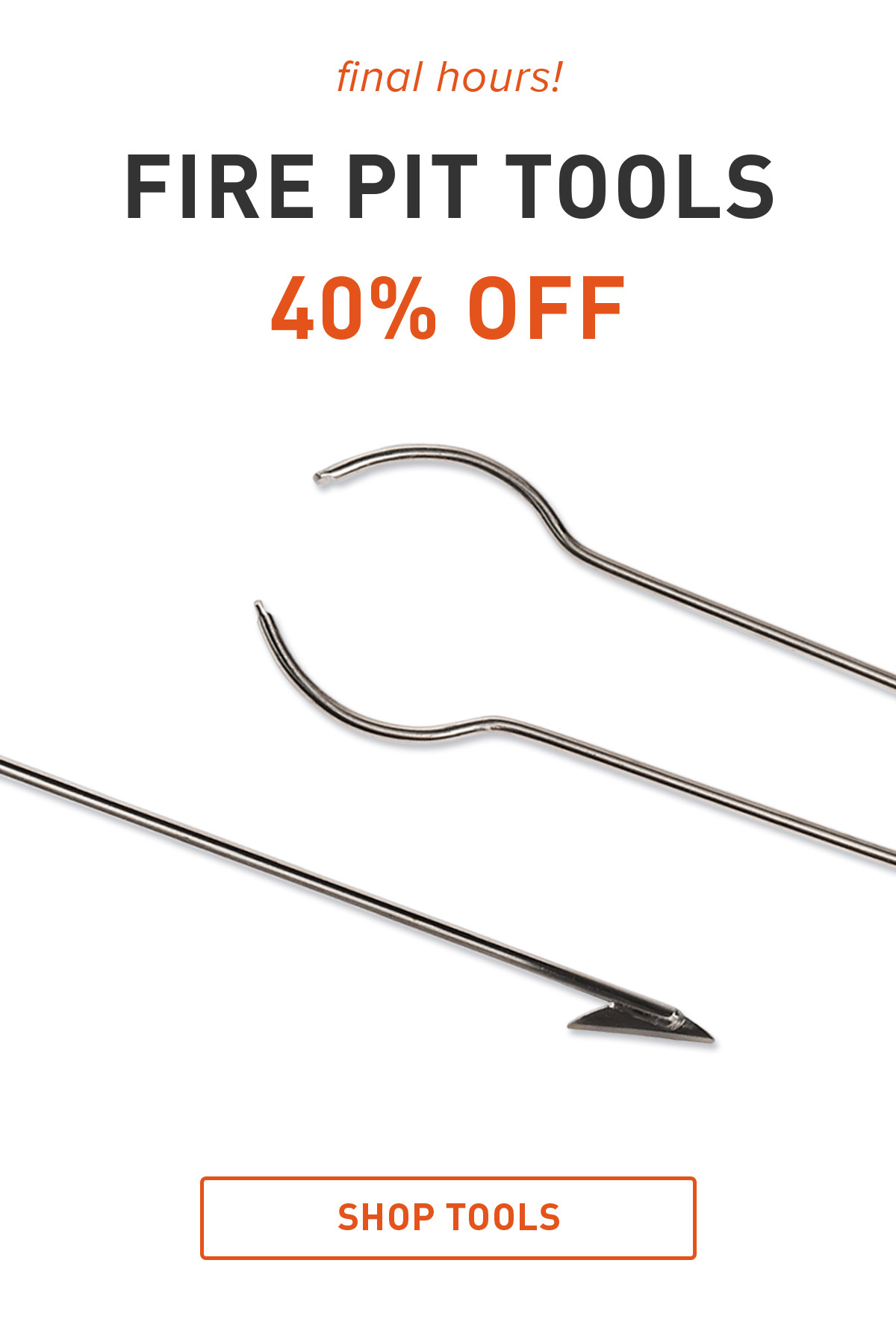 Limited Time! Fire Pit Tools Are 40% Off