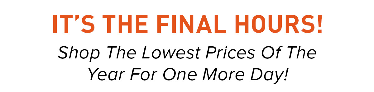 Final Weekend!