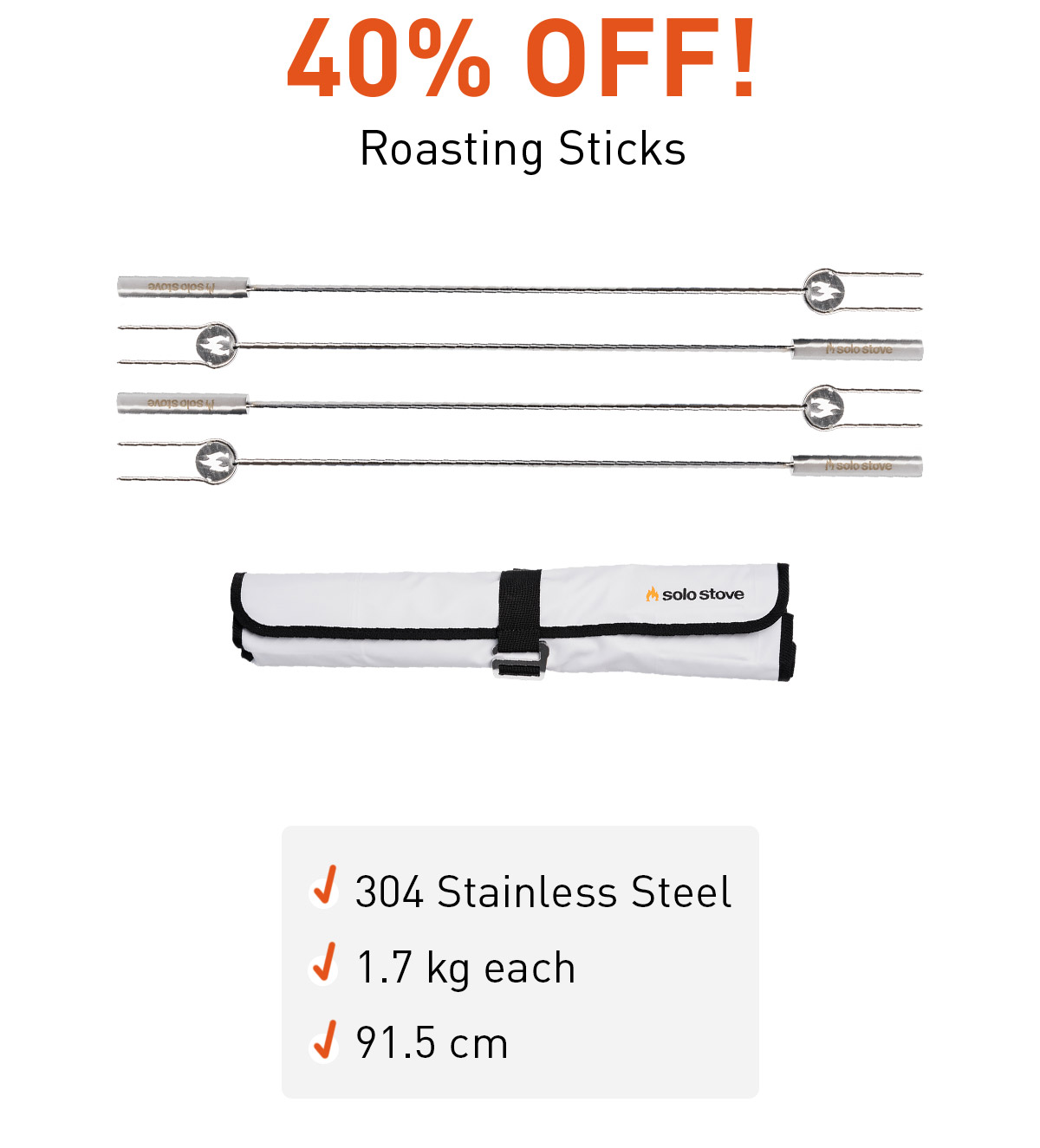 40% Off Roasting Sticks