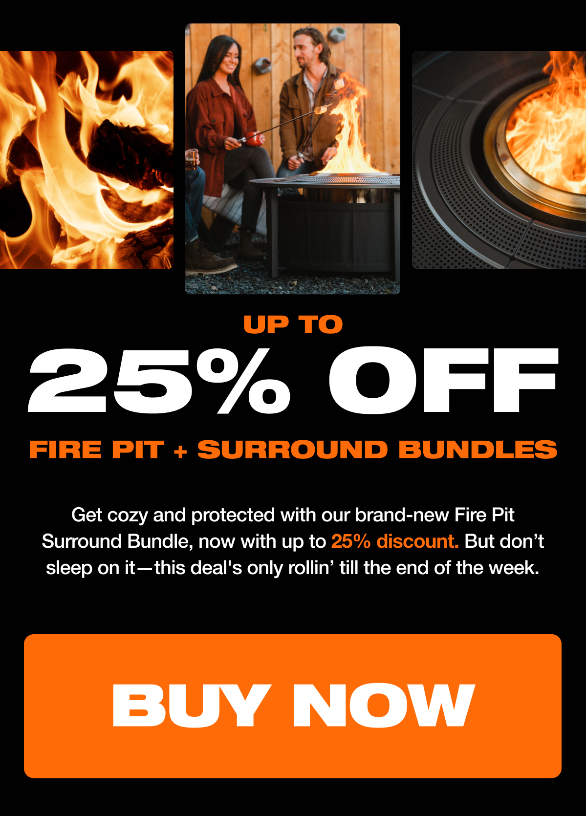 Fire Pit + Surround Bundles up to 25% Off. Buy Now