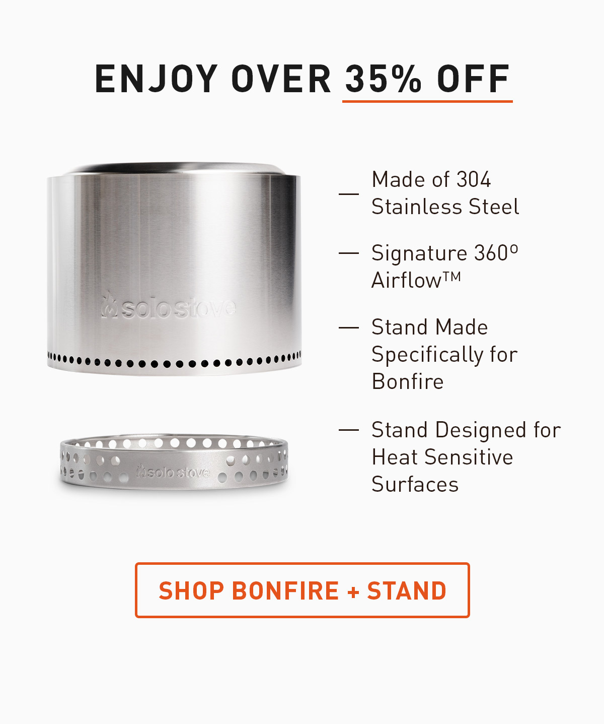 Enjoy Over 35% Off Bonfire + Stand