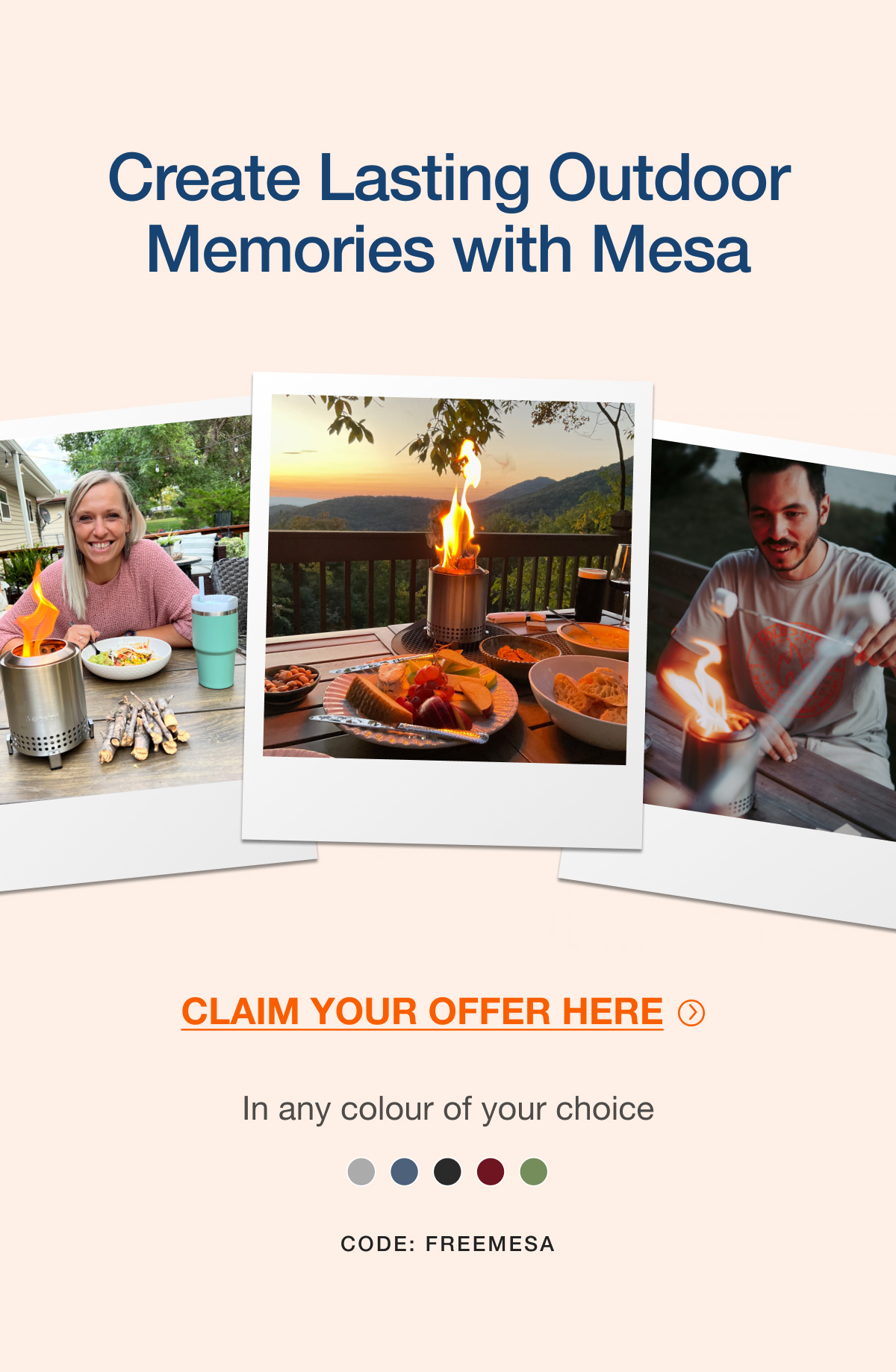 Create lasting outdoor memories with Mesa