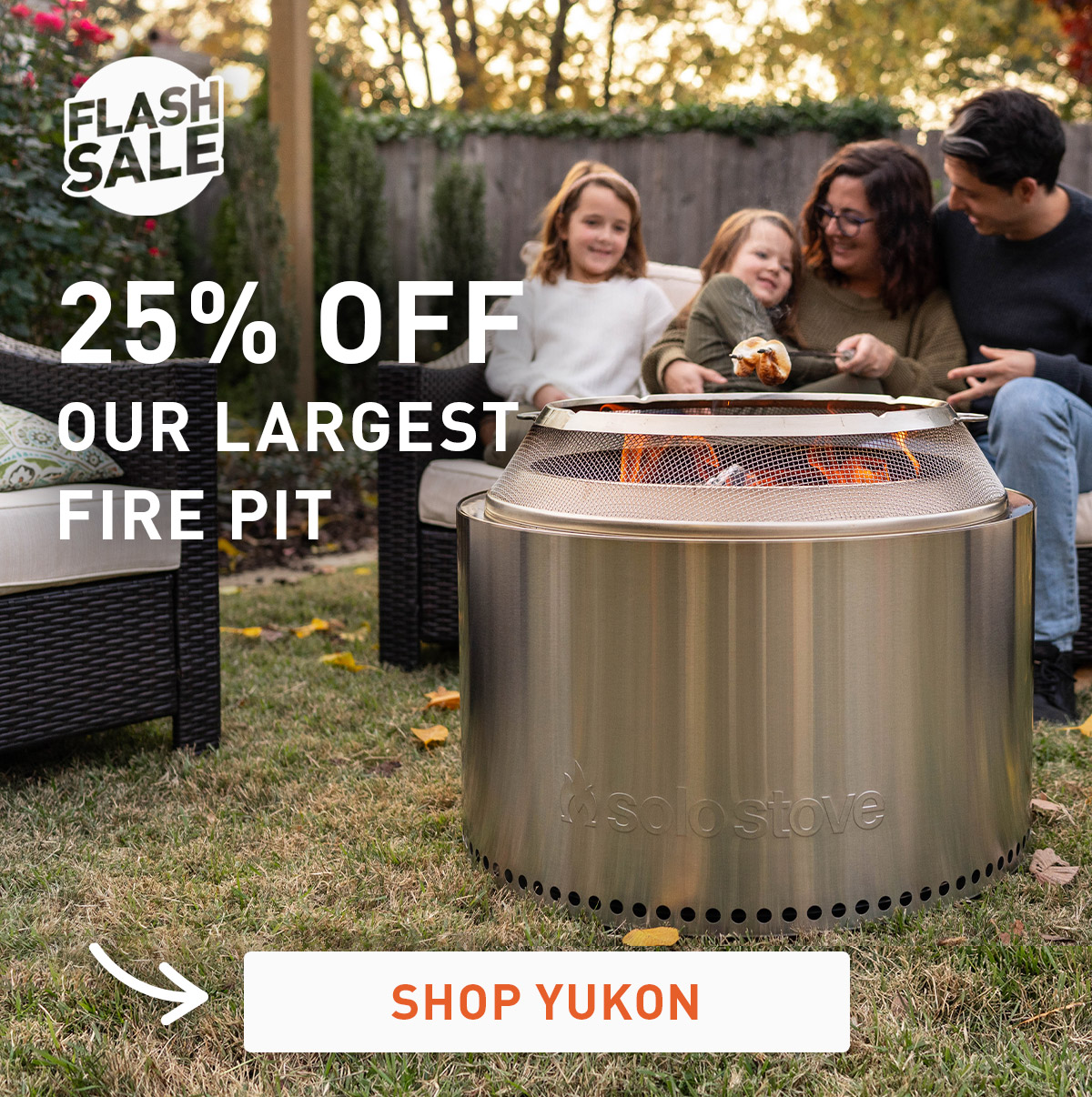 25% Off Our Largest Fire Pit - Shop Yukon