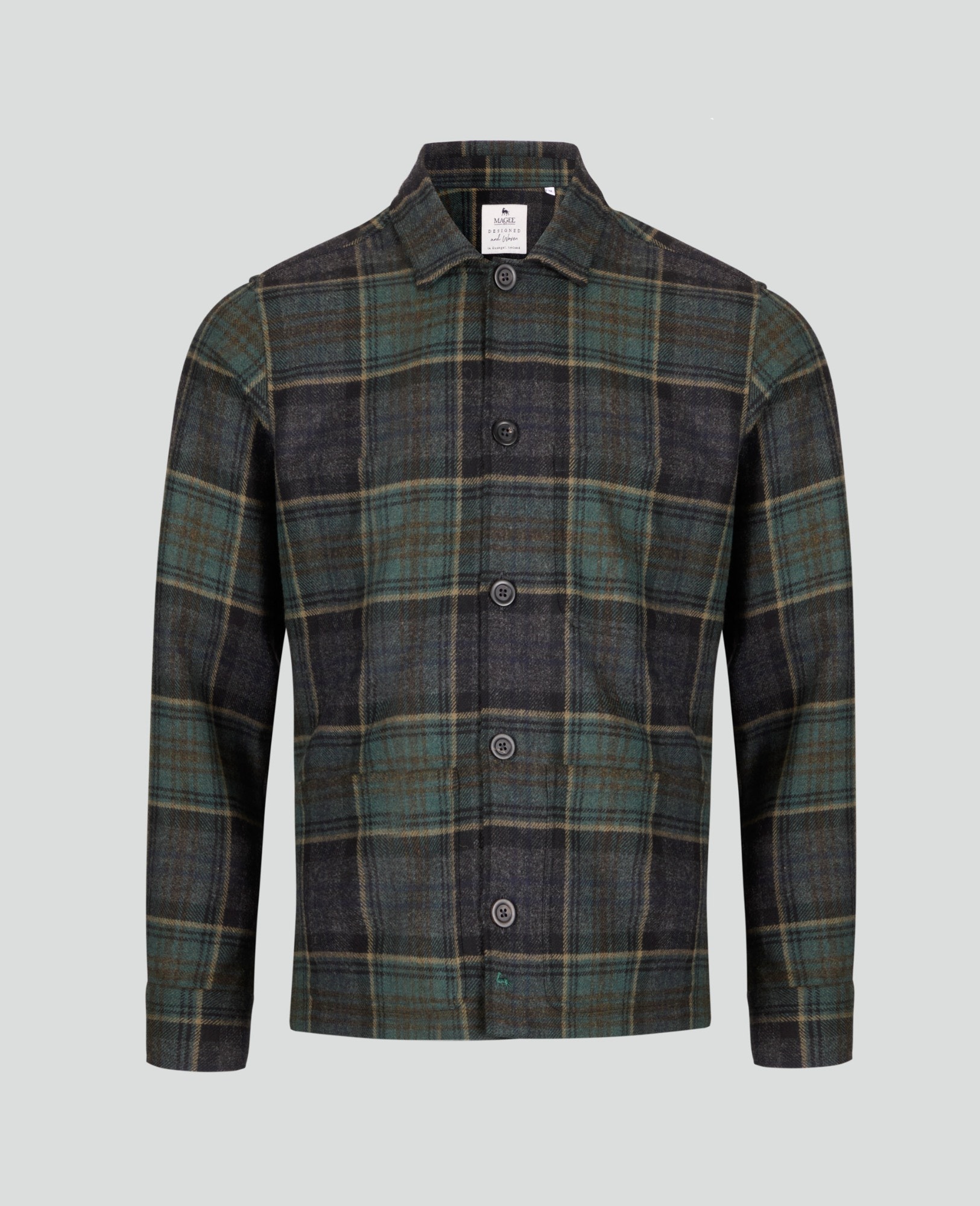 Rowan Shirt Jacket - Green Plaid