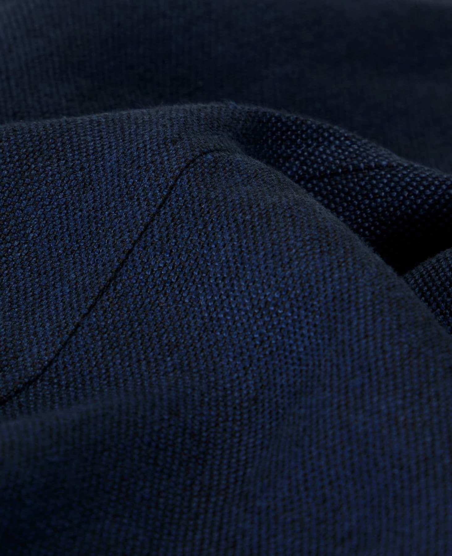 Saoirse Irish Tumbled Linen DB Coat - Navy