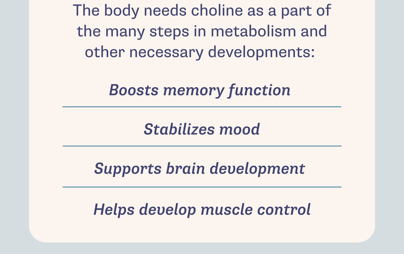 Ingredient Spotlight Ever heard of Choline? 👀 Tiny Organics