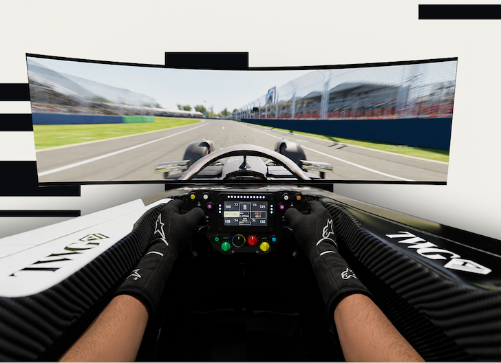Cadillac F1® Motion Simulator Driving POV