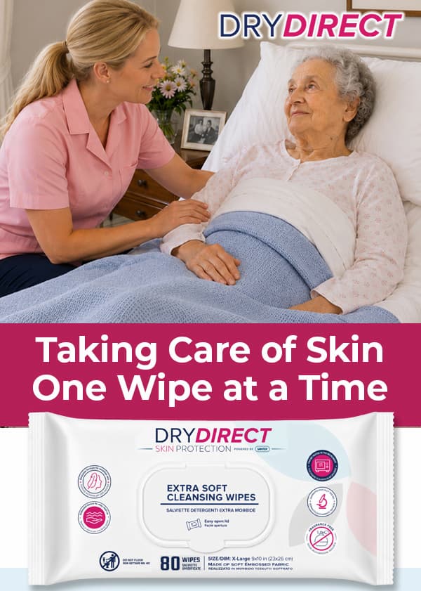 NEW & Improved Dry Direct Skin Protection Cleansing Wipes