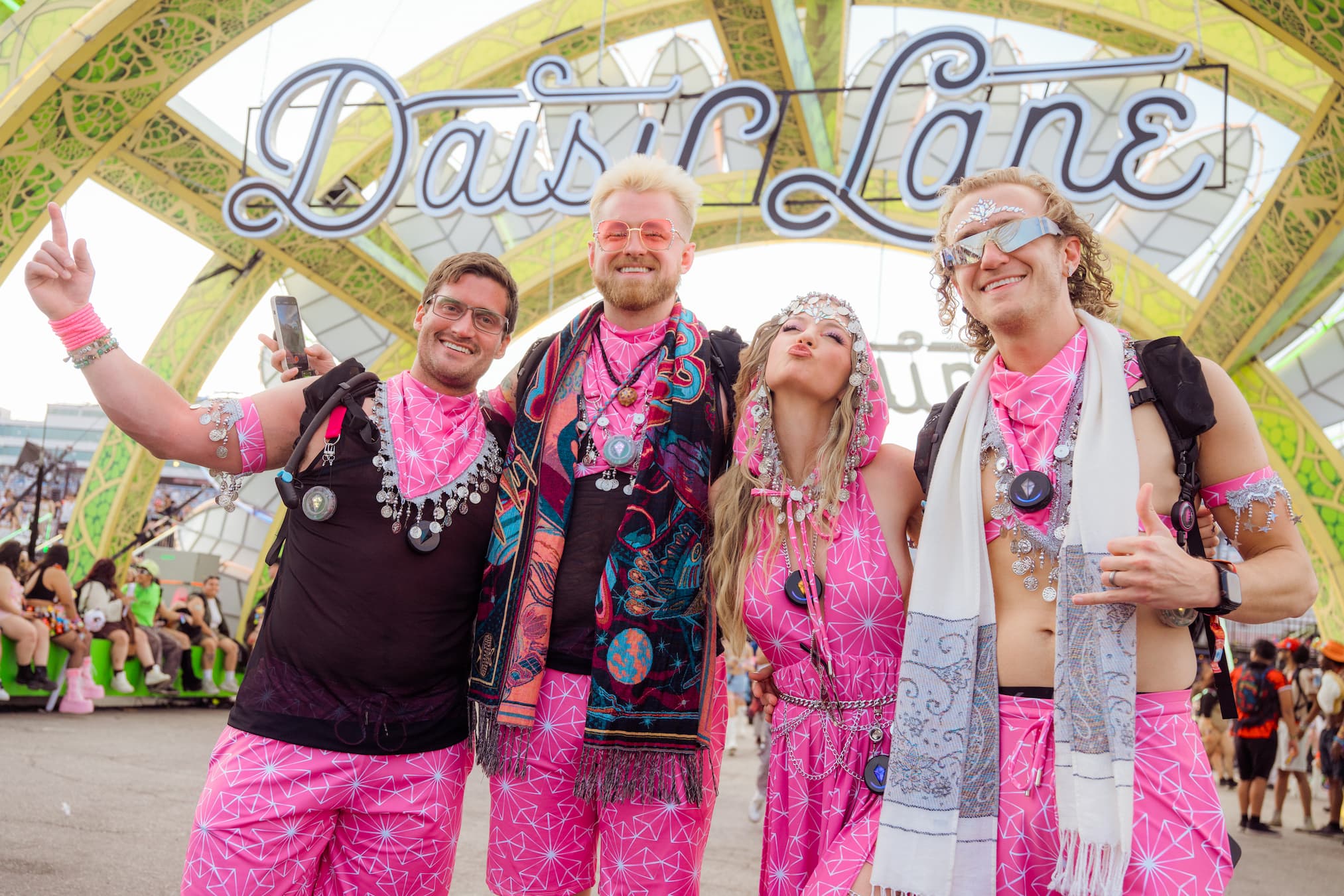 Totem compass at EDC Las Vegas music festival 2025