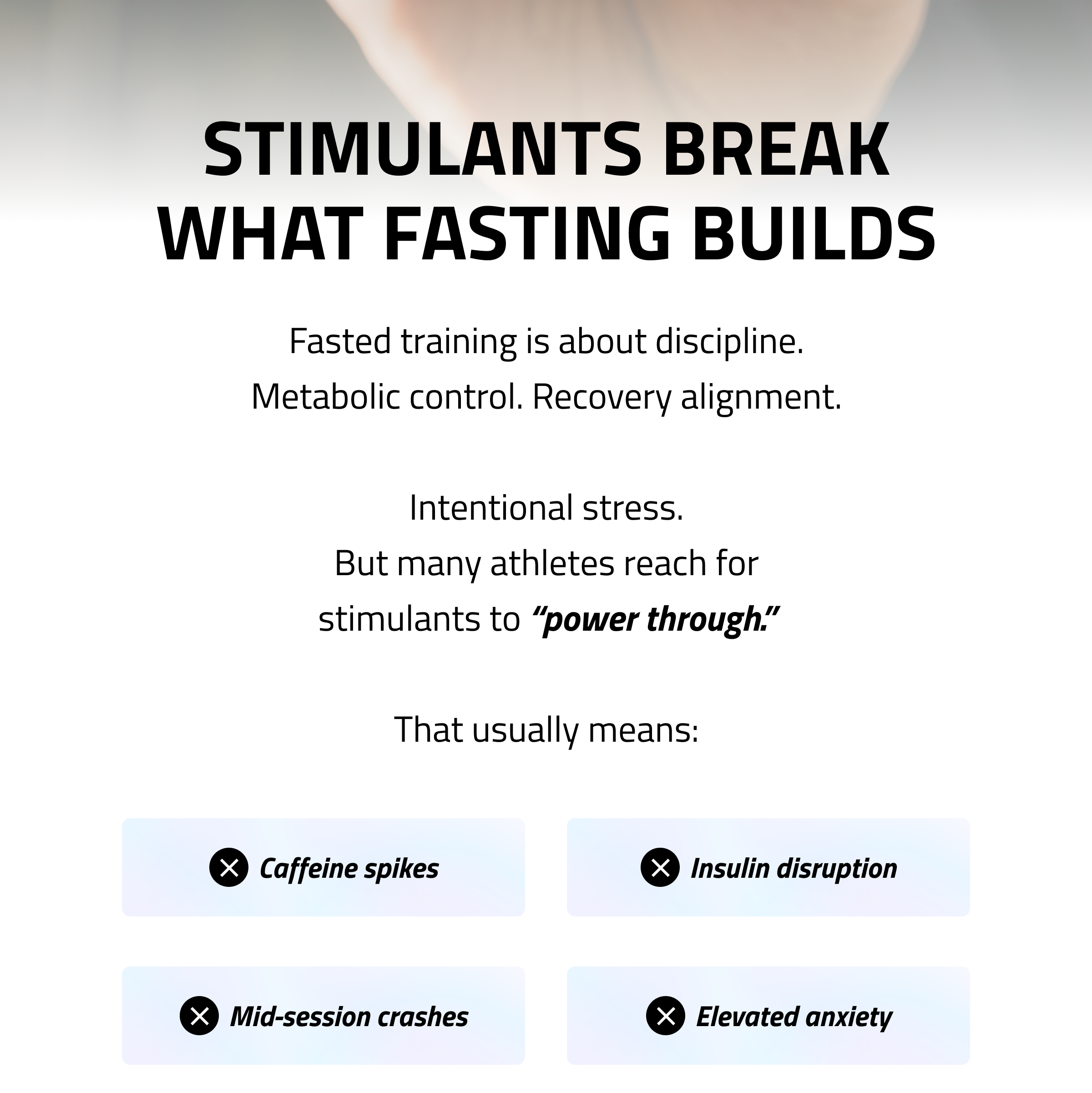 Stimulants Break What Fasting Builds