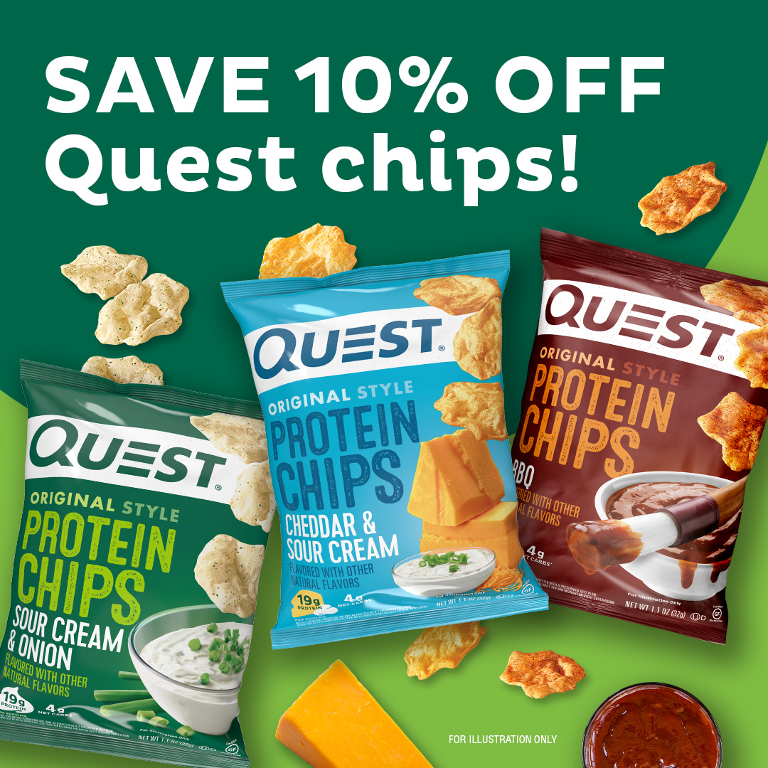Get Crunching with 10 off Chips Quest Nutrition