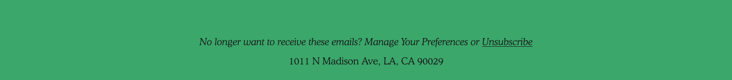 Manage Preferences