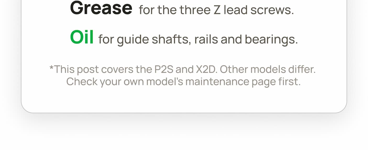 the post only covers P2S and X2D