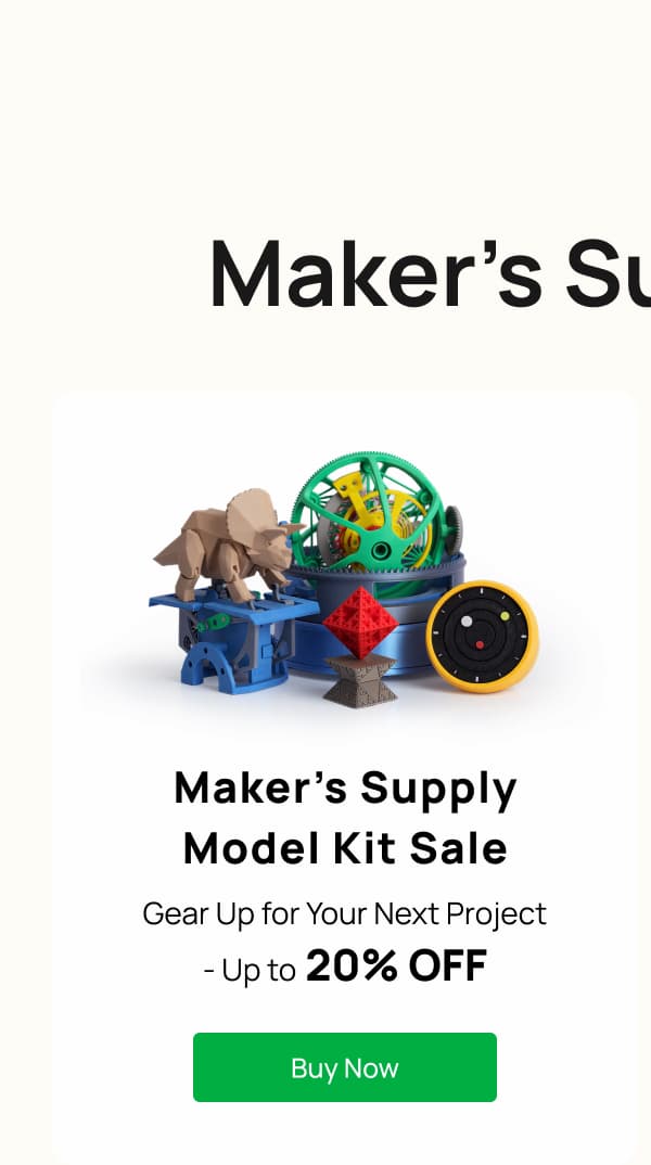 Maker's supply sale