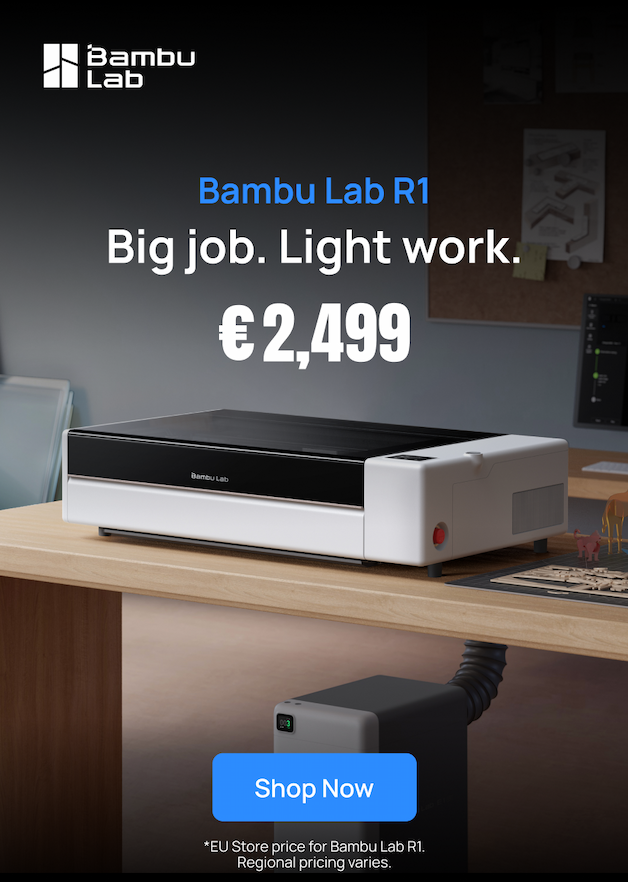 Bambu Lab R1 Big job. Light work.