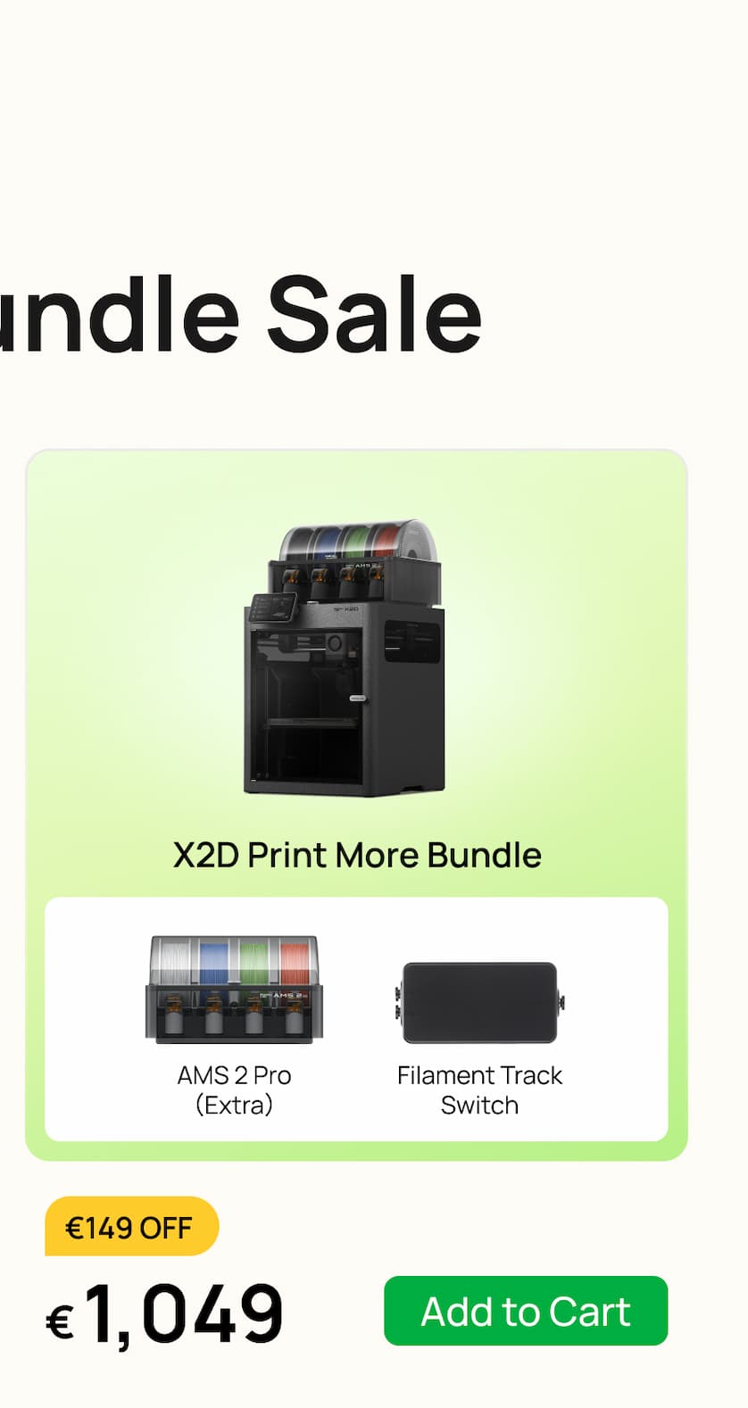 X2D Bundle sale