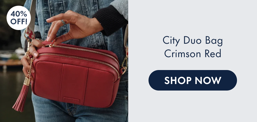 Pom Pom London City Duo Bag in Purple Nightshade 20% off!