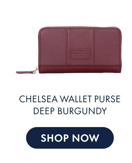 Chelsea Wallet Purse Deep Burgundy