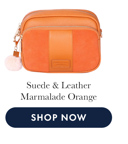 Original Suede & Leather Bag Marmalade Orange