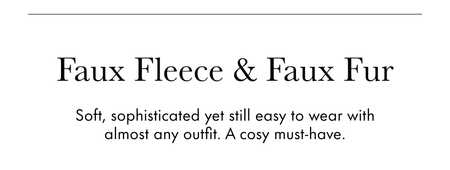 Faux Fleece & Faux Fur