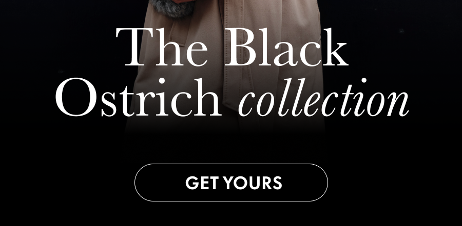 The Black Ostrich Bag