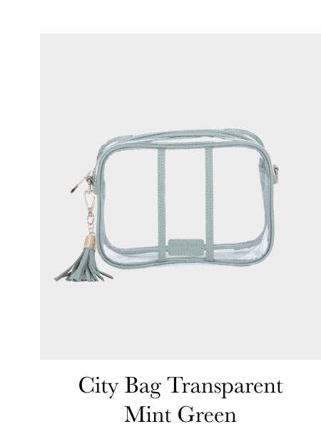 City Bag Transparent Mint Green