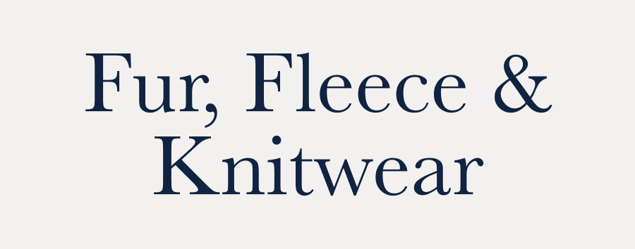 Fur, Fleece & Knitwear